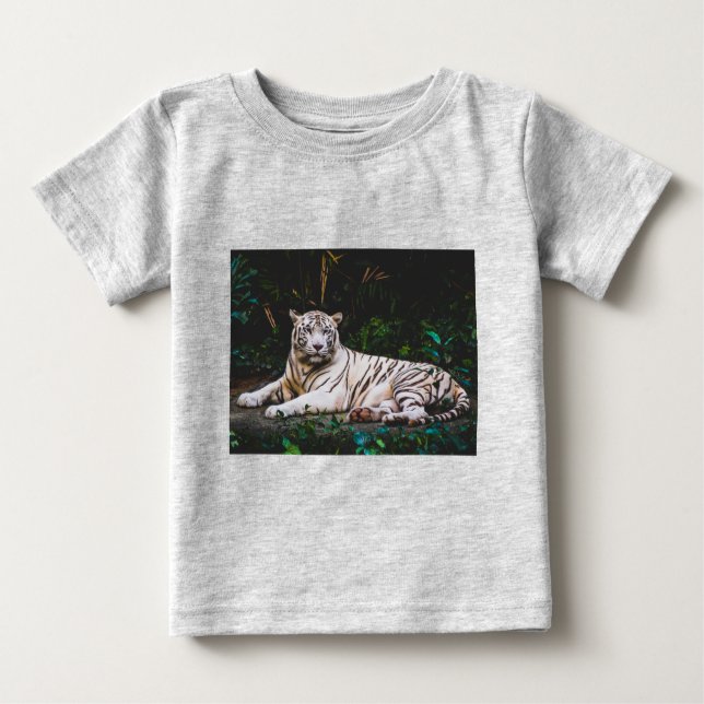 Camiseta Para Bebê Tigre (Frente)