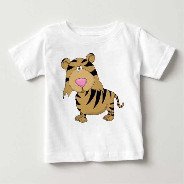 Camiseta Para Bebê Tigre (Frente)