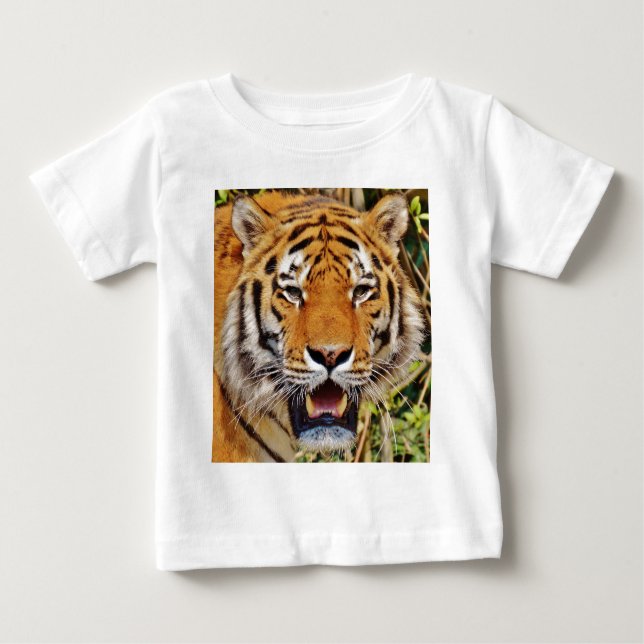 Camiseta Para Bebê Tigre (Frente)