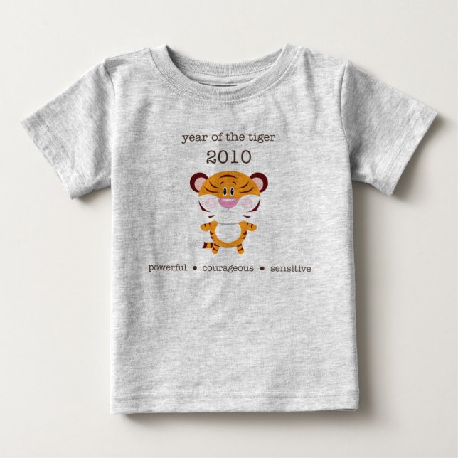 Camiseta Para Bebê Tigre 1 (Frente)