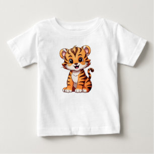 Camiseta Para Bebê Tigre-bebê