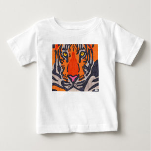 Camiseta Para Bebê Tigre (branco) - Camiseta de Bebê