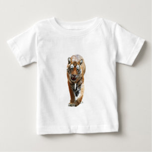 Camiseta Para Bebê Tigre de Bengal