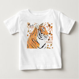 Camiseta Para Bebê Tigre de outono/outono