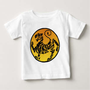 Camiseta Para Bebê Tigre de Shotokan - ouro