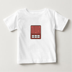 Camiseta Para Bebê tijolo