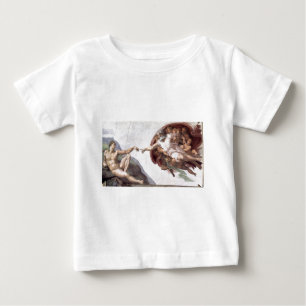 Camiseta Para Bebê Tinta Michelangelo original na capela de irmã Rom