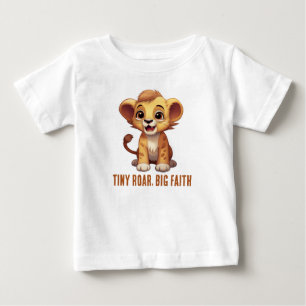 Camiseta Para Bebê Tiny Roar, Grande Fé