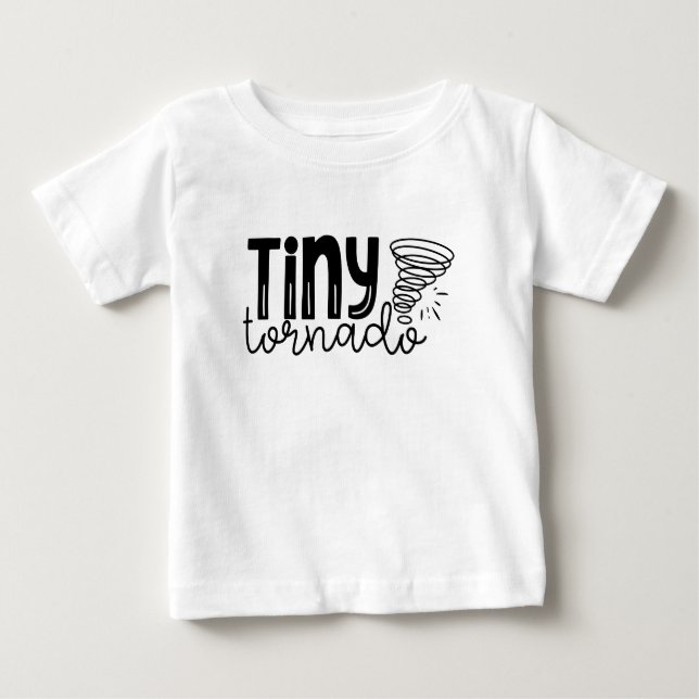 Camiseta Para Bebê Tiny Tornado (Frente)