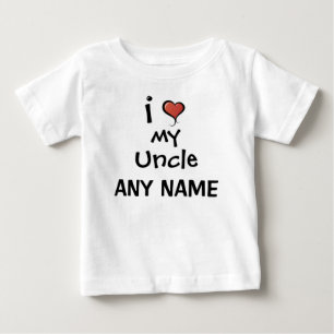 Camiseta Para Bebê Tio personalizado Amor