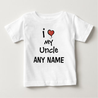 Camiseta Para Bebê Tio personalizado Amor