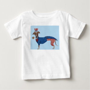 Camiseta Para Bebê Tio Sam Greyhound