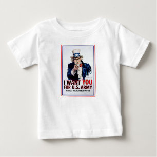 Camiseta Para Bebê Tio Sam Quer Você