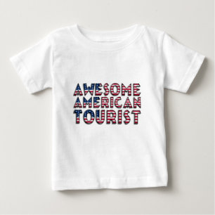 Camiseta Para Bebê Típica da bandeira do torneio americano, incrível