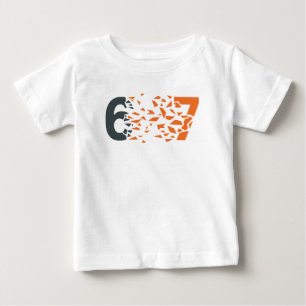 Camiseta Para Bebê Tipografia Abstrata 67