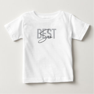 Camiseta Para Bebê Tipografia moderna, simples e legal de Melhor Filh
