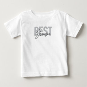 Camiseta Para Bebê Tipografia moderna, simples e legal do Melhor Avô