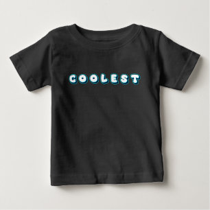 Camiseta Para Bebê Tipografia Neon Divertida