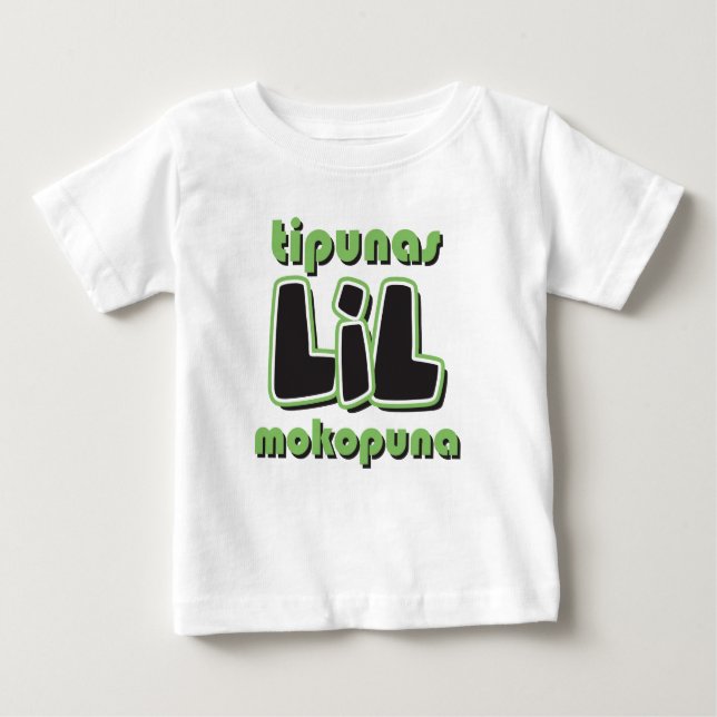 Camiseta Para Bebê Tipunas LIL Mokopuna (Frente)