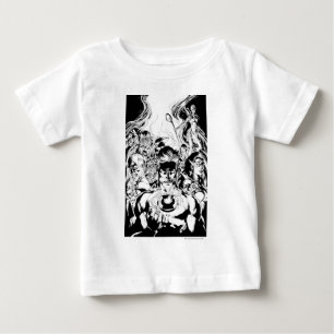 Camiseta Para Bebê Tiro do grupo do corpo da lanterna