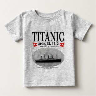 Camiseta Para Bebê Titanic Ghost Ship Baby T Shirt