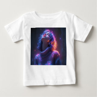 Camiseta Para Bebê Título: Dreamscape Glow T-shirt & Cozy FiresT-Shir