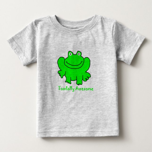 Camiseta Para Bebê toadally impressionante (Frente)