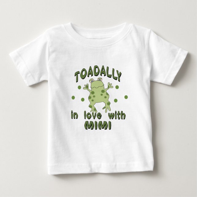 Camiseta Para Bebê TOADALMENTE Ame o Sapo Mimi (Frente)
