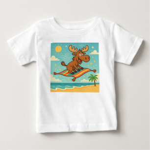Camiseta Para Bebê Toalha de Praia Alce & Magia – Aventura dos Sonhos