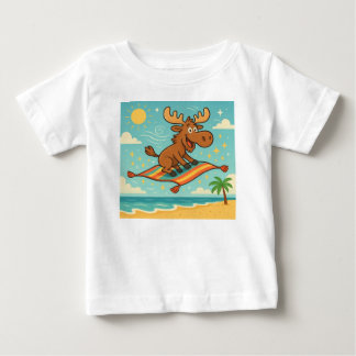 Camiseta Para Bebê Toalha de Praia Alce & Magia – Aventura dos Sonhos