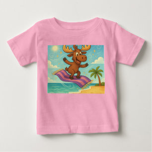 Camiseta Para Bebê Toalha de Praia Rena & Magia – Aventuras Sonhadora