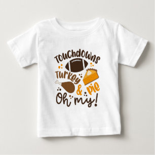 Camiseta Para Bebê Tocar a Turquia e o Pie Oh Meu Deus