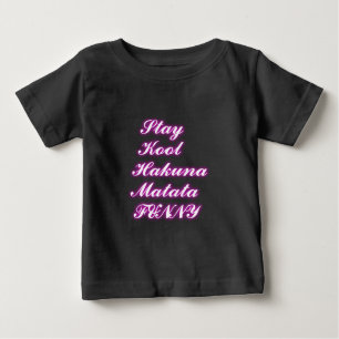 Camiseta Para Bebê Tocar Legal Hakuna Matata .png