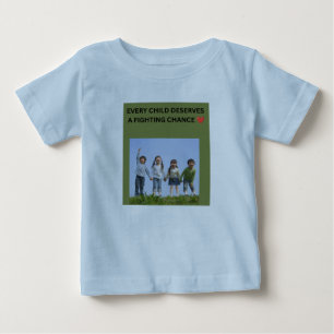 CAMISETA PARA BEBÊ TODA CRIANÇA MERECE UMA CHANCE DE LUTAR ❤️