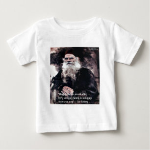 Camiseta Para Bebê Todas as famílias felizes se parecem; cada família