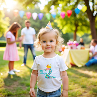 Camiseta Para Bebê Today is my birthday