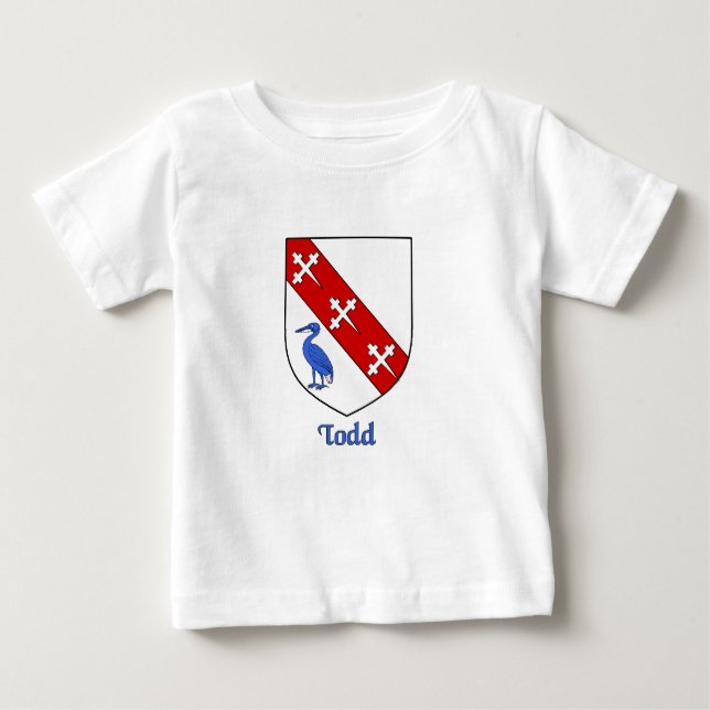 Camiseta Para Bebê Todd Family Shield (Frente)