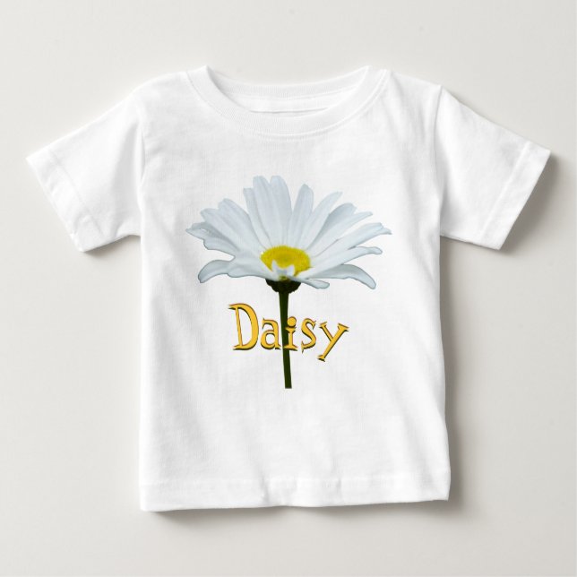 Camiseta Para Bebê Toddler Daisy T-shirt Personaliza Daisy Baby Shirt (Frente)