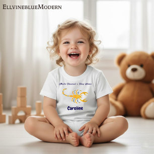 Camiseta Para Bebê Toddler Escorpião Personalizado “Mestre Ilusionist