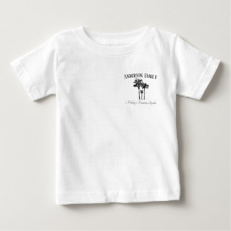 Camiseta Para Bebê Toddler Family Vacation  Palm Tree Beach Trip Tee