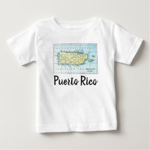 Camiseta Para Bebê Toddler, Porto Rico