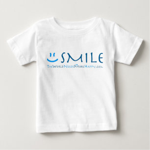 Camiseta Para Bebê Toddler Smile Blue