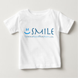 Camiseta Para Bebê Toddler Smile Blue