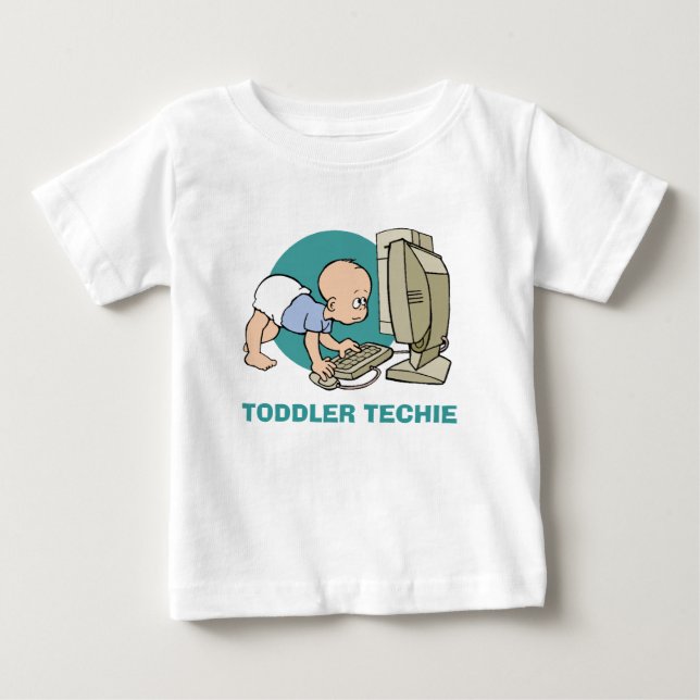 CAMISETA PARA BEBÊ TODDLER TECHIE T SHIRT OU (Frente)