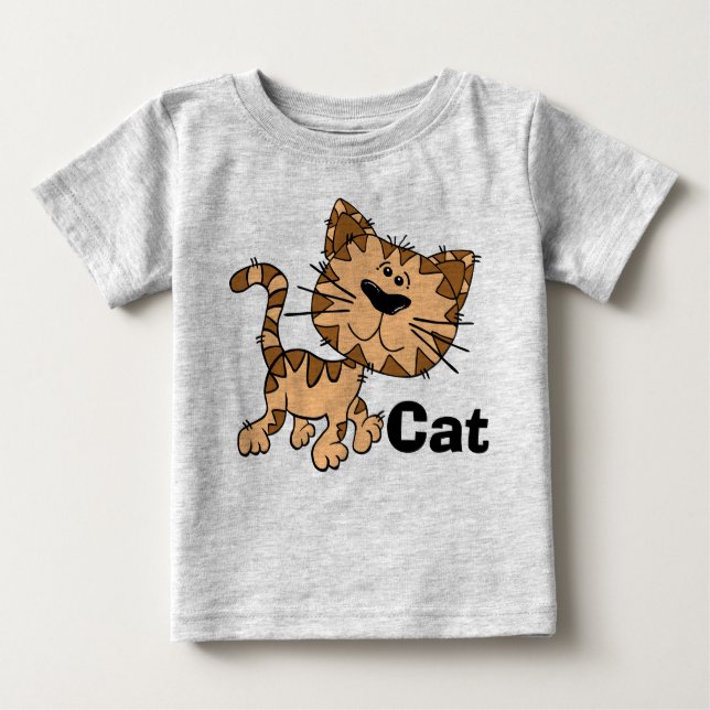 Camiseta Para Bebê Todler Cat Fleece Sweet (Frente)