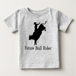 Camiseta Para Bebê Todler Future Bull Rider Long Sleeve T Shirt