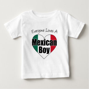 Camiseta Para Bebê Todo Mundo Adora o Rapaz Mexicano