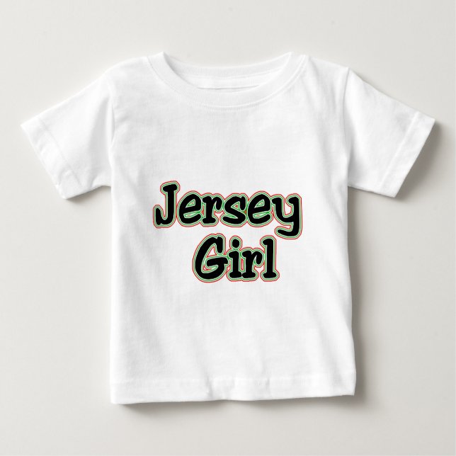 Camiseta Para Bebê Todo mundo ama uma garota de Jersey (Frente)