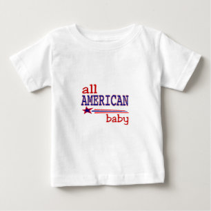 Camiseta Para Bebê Todo o bebê americano