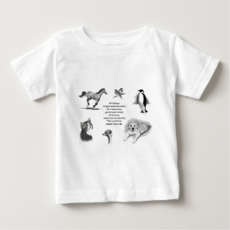 Camiseta Para Bebê Todo o excelente das criaturas e pequeno: Animais: